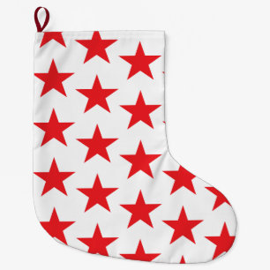 Stars Pattern 14 Large Christmas Stocking