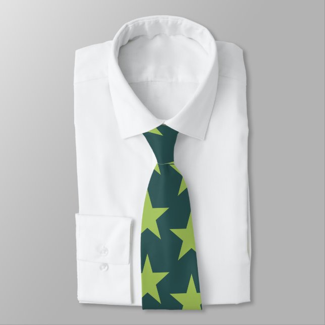 Stars Pattern 17 Tie (Tied)