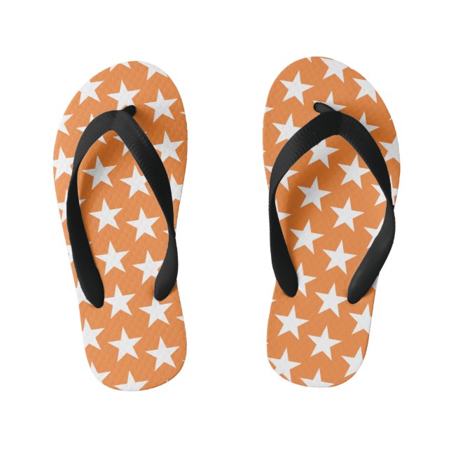 Stars Pattern 23 Kid's Flip Flops (Footbed)