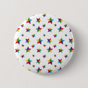 Stars pattern 2 inch round button