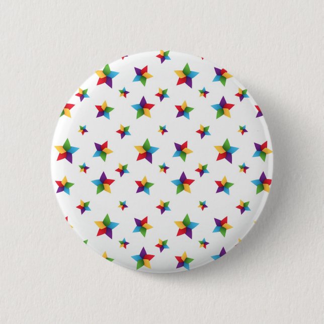 Stars pattern 2 inch round button (Front)