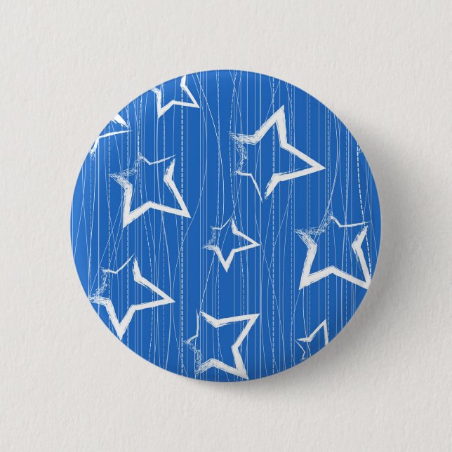 Stars pattern 2 inch round button (Front)
