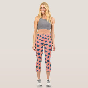 Stars Pattern 4 Capri Leggings