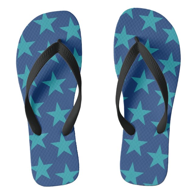 Stars Pattern 7 Flip Flops (Footbed)