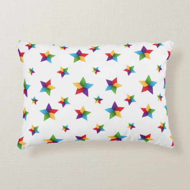 Stars pattern accent pillow (Front)