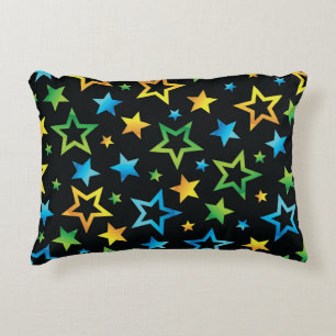 Stars pattern accent pillow