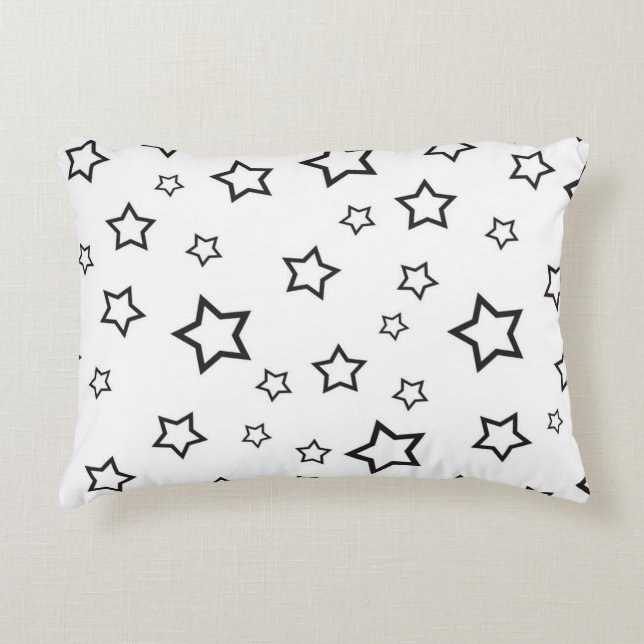 Stars pattern accent pillow (Front)