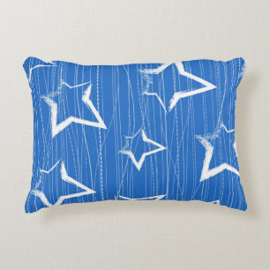 Stars pattern accent pillow