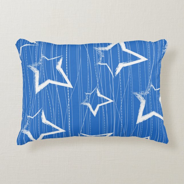 Stars pattern accent pillow (Front)