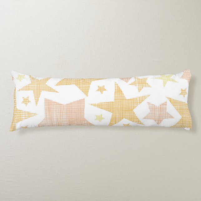 Stars pattern body pillow (Front)