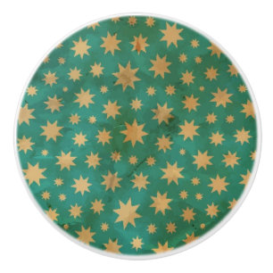 Stars pattern ceramic knob