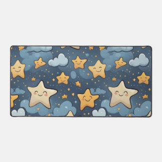 Stars pattern desk mat
