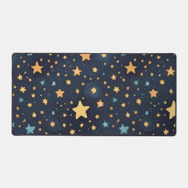 Stars pattern desk mat (Front)
