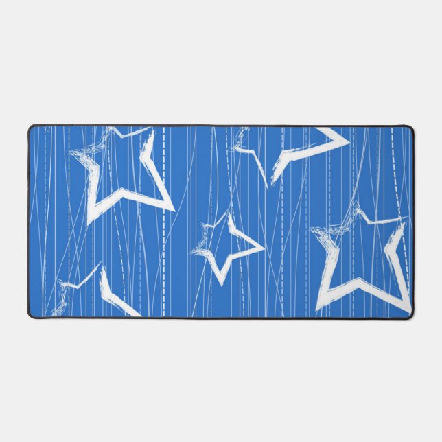 Stars pattern desk mat (Front)