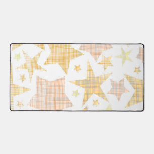 Stars pattern desk mat