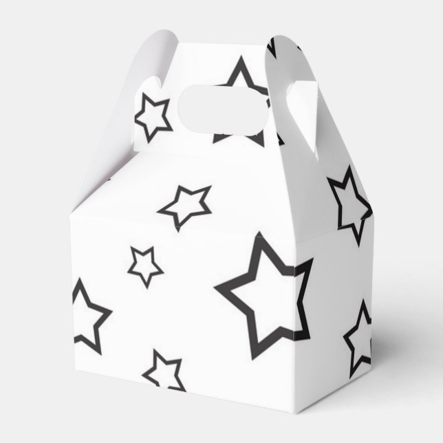 Stars pattern favor box (Front Side)