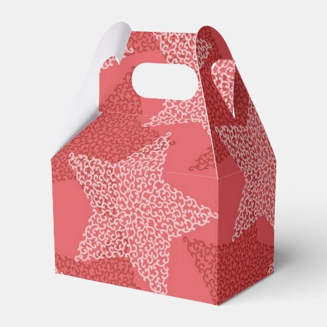 Stars pattern favor box (Front Side)