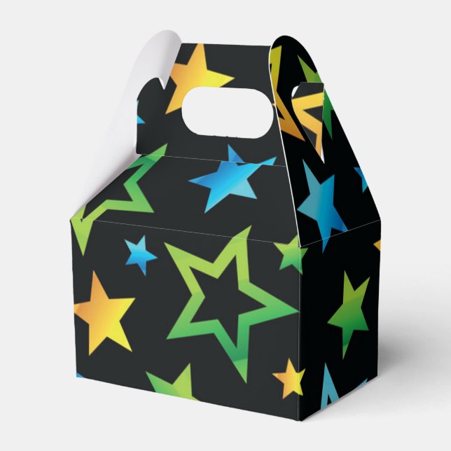 Stars pattern favor box (Front Side)