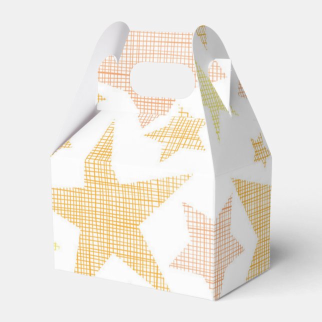 Stars pattern favor box (Front Side)