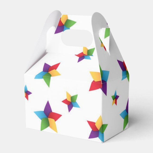 Stars pattern favor box (Front Side)