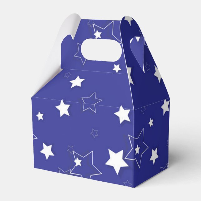 Stars pattern favor box (Front Side)