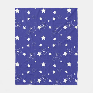 Stars pattern fleece blanket