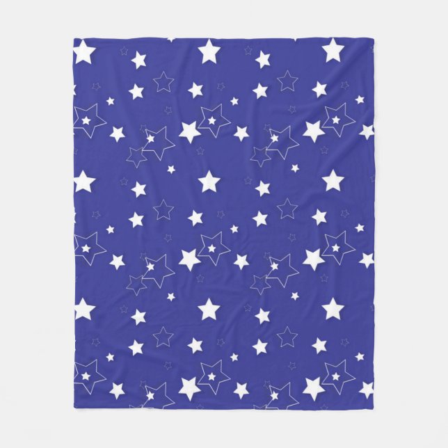 Stars pattern fleece blanket (Front)