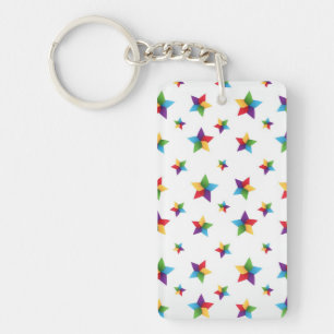 Stars pattern keychain