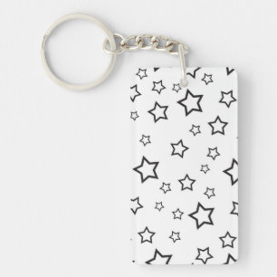Stars pattern keychain