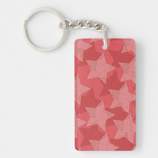 Stars pattern keychain (Front)