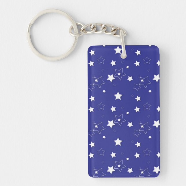 Stars pattern keychain (Front)