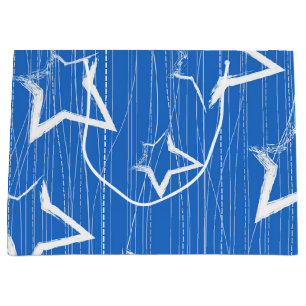 Stars pattern large gift bag