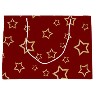 Stars pattern large gift bag
