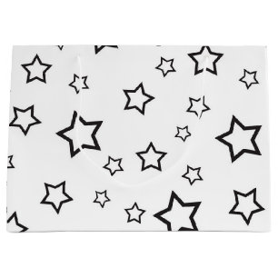 Stars pattern large gift bag