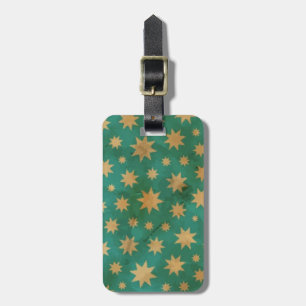 Stars pattern luggage tag