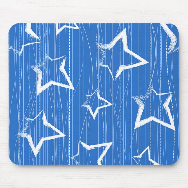 Stars pattern mouse pad (Front)