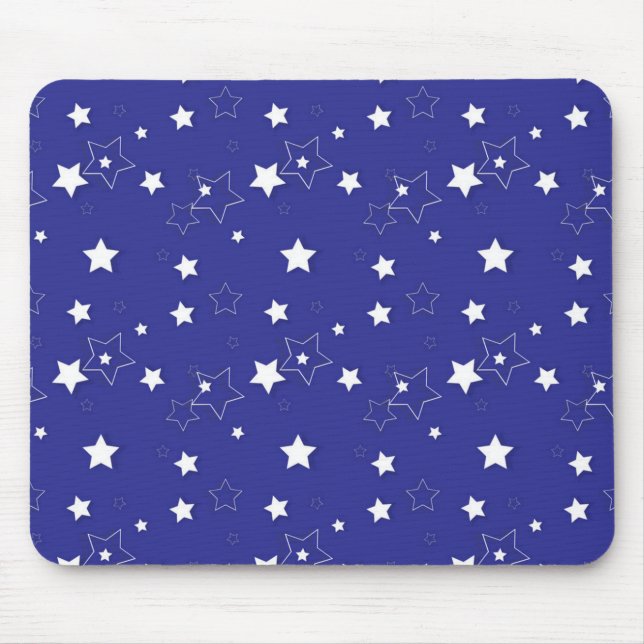 Stars pattern mouse pad (Front)