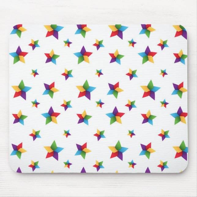 Stars pattern mouse pad (Front)