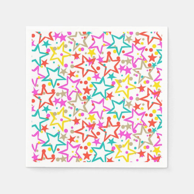 Stars pattern napkin (Front)