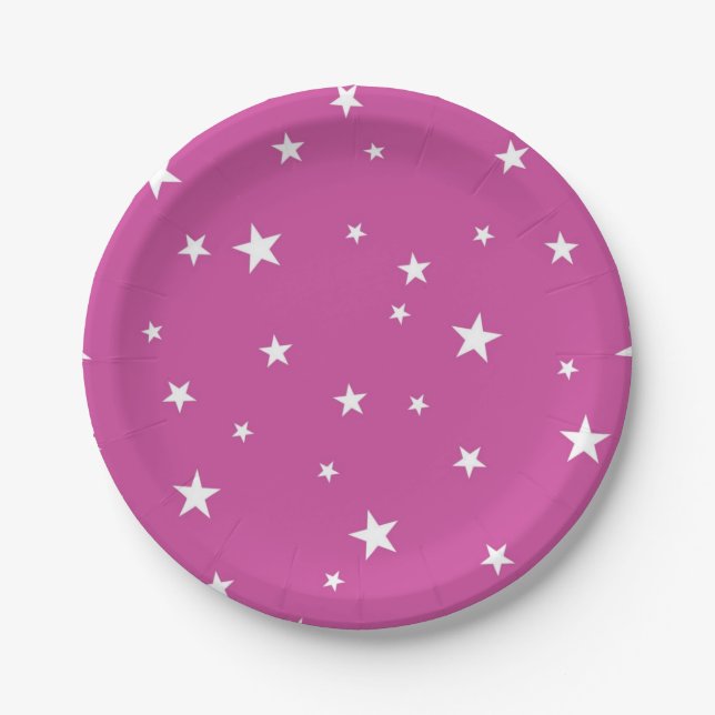 Stars pattern paper plate (Front)