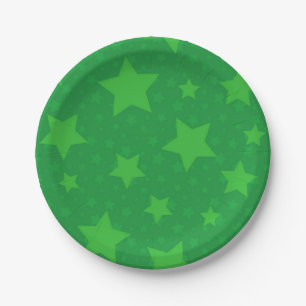 Stars pattern paper plate