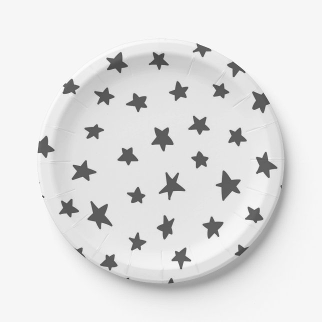 Stars pattern paper plate (Front)