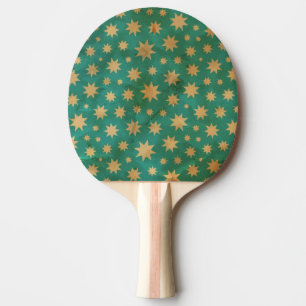 Stars pattern ping pong paddle