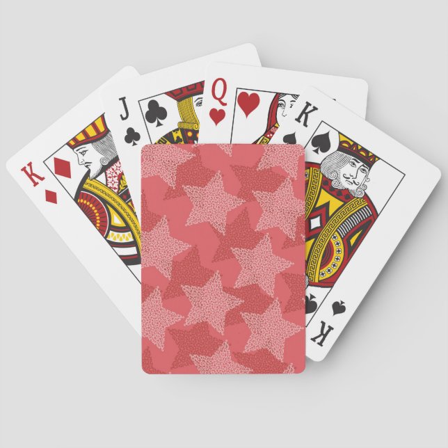 Stars pattern playing cards (Back)