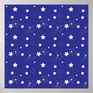 Stars pattern poster
