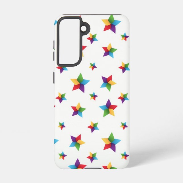 Stars pattern samsung galaxy s21 case (Back)