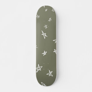 Stars pattern skateboard