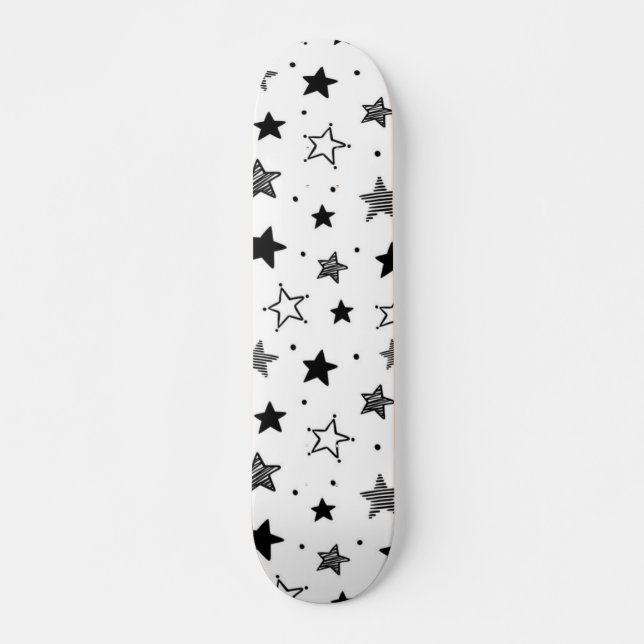 Stars pattern skateboard (Front)