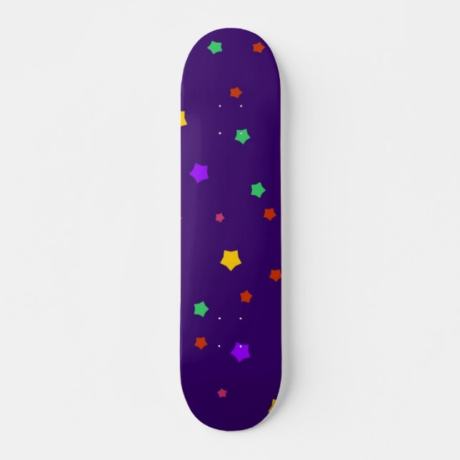 Stars pattern skateboard (Front)