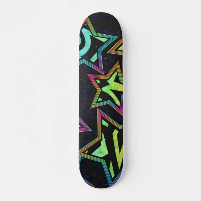 Stars pattern skateboard (Front)